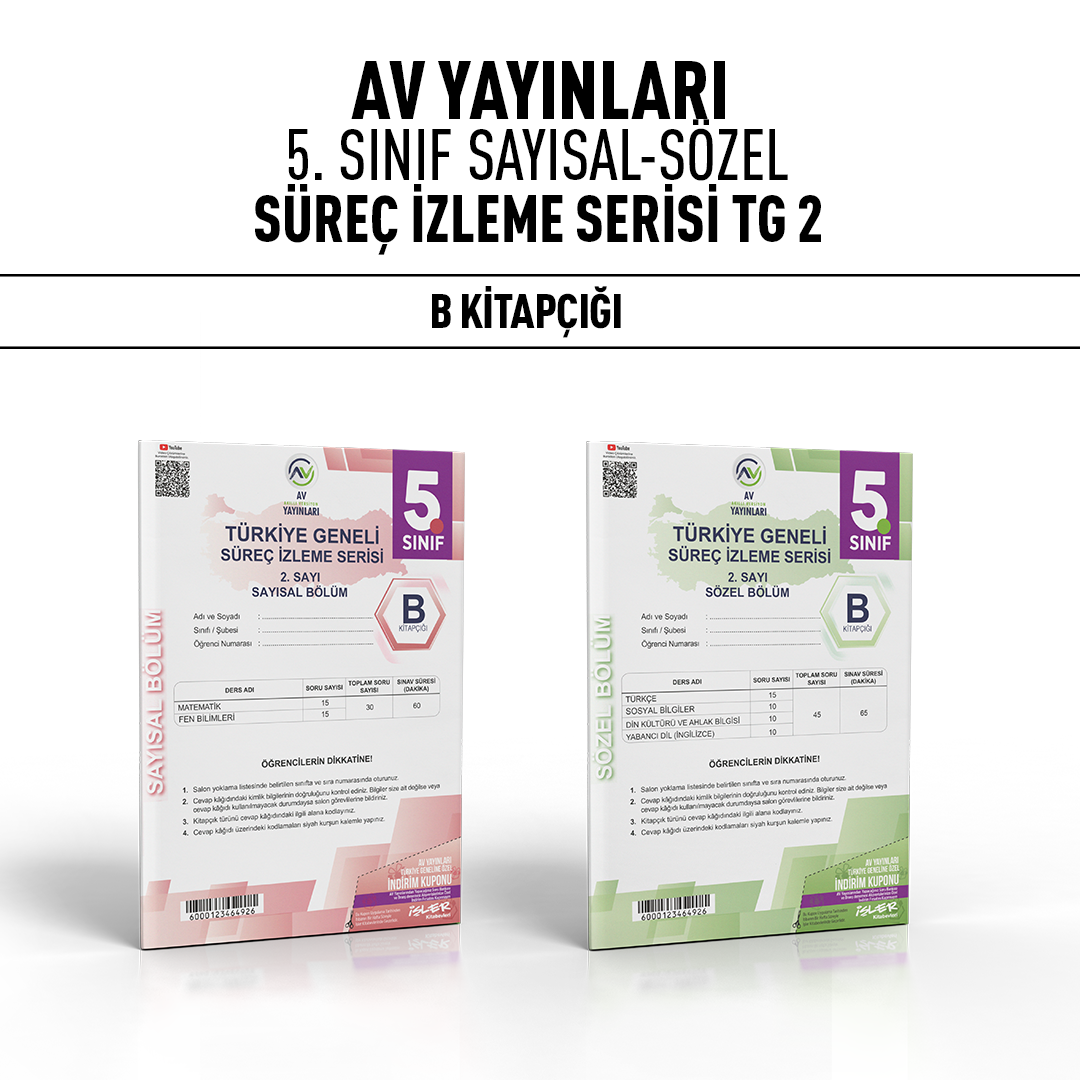 AV YAY. 05.SINIF TÜRKİYE GENELİ SAY/SÖZ 2-B -24-25